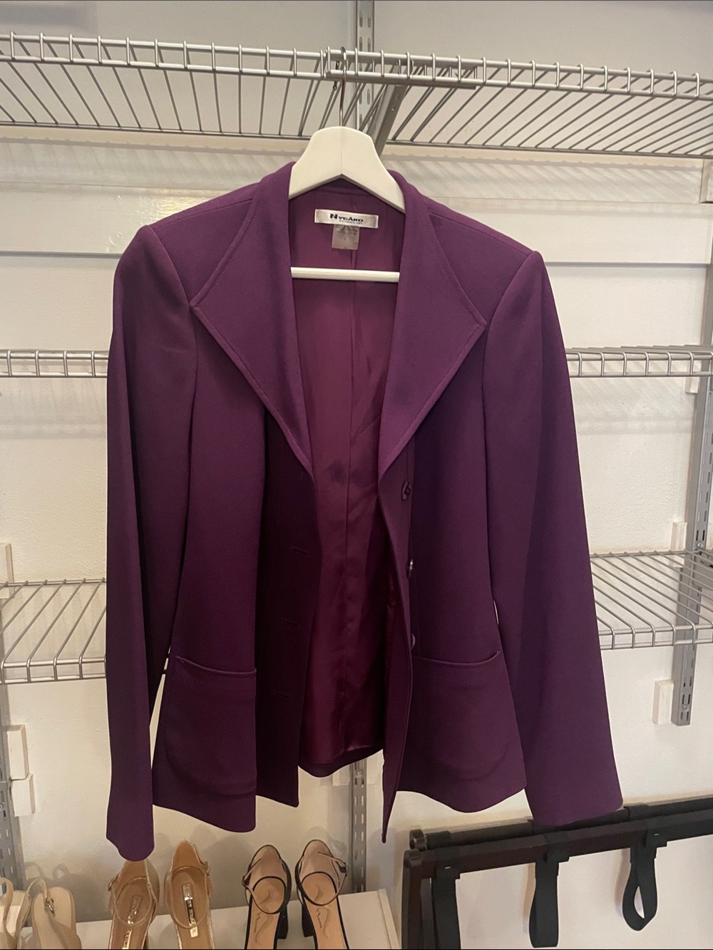 Peter Nygard Purple Tailored Blazer